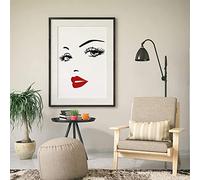 Stickers Muraux Belle Visage Papiers Peints Auto-Adhésif Imperméable Pvc Diy 3D Decal Cuisine Salle De Bains Salon Plancher Tv Toile De Fond Décor