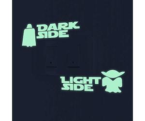 Stickers muraux brillent dans le noir. vinyle décoratif pour la prise ou le commutateur STAR WARS - STAR WARS. Autocollants. Lampes fluorescentes feuilles brillantes