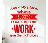 Stickers muraux Citation de motivation Patient du centre de remise en forme 42x47.6cm Peinture murale artistique Rouge