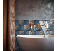 Stickers Muraux Cuisine Modèle Gris Vert Credence Adhesive pour Cuisine Imperméable Armoires Meubles Decoration Dalle PVC Adhesive Murale Stickers Muraux Salle de Bain