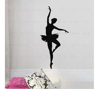 Stickers muraux de danseuses de ballet, silhouettes de danseuses de ballet, stickers pour chambres d'adolescents, salons et studios de danse.