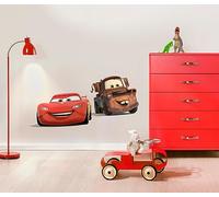 Stickers muraux de Komar - Disney Cars Friends - 2 pièces, Marron, Rouge