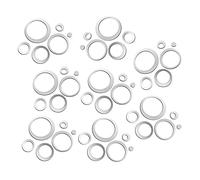 Stickers Muraux de Miroir Rond,24 Pcs Autocollants Muraux Miroir rond Acrylique Autocollant Mural Rond Salle de Bain Bâton Convient aux Chambres Salles de Bains etc