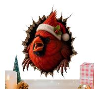 Stickers muraux de Noël Décoration d'animal brisant | Autocollants créatifs pour porte d'angle fenêtre armoire entrée maison ferme