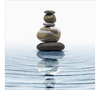 Stickers muraux déco : Galets Zen Dimensions: 40x40cm