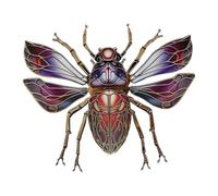 Stickers muraux décoratifs en forme de coccinelle, sculptures murales avec ornements de scarabée 2D | Stickers muraux décoratifs Steampunk en acier inoxydable, métal pour décoration