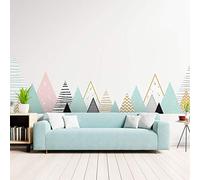 Stickers muraux - Décoration Chambre Salon - Autocollant Sticker Mural géant Montagnes scandinaves Atlas - 90x155cm