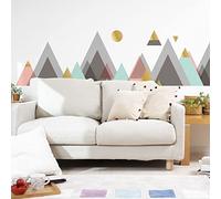 Stickers muraux - Décoration Chambre Salon - Autocollant Sticker Mural géant Montagnes scandinaves Cordoba - 60x90cm