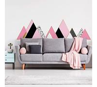 Stickers muraux - Décoration Chambre Salon - Autocollant Sticker Mural géant Montagnes scandinaves HOGGAR - 70X115cm