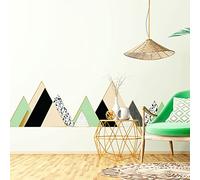 Stickers muraux - Décoration Chambre Salon - Autocollant Sticker Mural géant Montagnes scandinaves IMATONG - 100x150cm