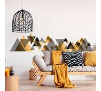 Stickers muraux - Décoration Chambre Salon - Autocollant Sticker Mural géant Montagnes scandinaves LAURENTIKES - 95x135cm
