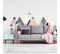 Stickers muraux - Décoration Chambre Salon - Autocollant Sticker Mural géant Montagnes scandinaves Livingston - 70X115cm