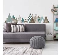 Stickers muraux - Décoration Chambre Salon - Autocollant Sticker Mural géant Montagnes scandinaves NEOVOLCANIK - 40x60cm