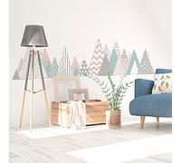 Stickers muraux - Décoration Chambre Salon - Autocollant Sticker Mural géant Montagnes scandinaves Pensacola - 100x150cm