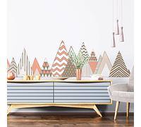 Stickers muraux - Décoration Chambre Salon - Autocollant Sticker Mural géant Montagnes scandinaves Roncador - 40x60cm