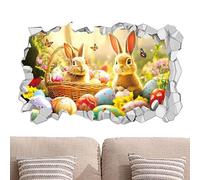 Stickers Muraux & Décoration Murale | Lapin Amovible Art Décoration Murale | Autocollants Pour Chambre à Coucher,Pour Salle De Bains Salle De Classe Petite Salle De Jeux Chambre École Décoration