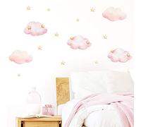 Stickers Muraux Dessin Animé Rose Nuage Nuage Autocollant Mural Mignon Chambre D'Enfant Décoration Murale Autocollant Mur Art Autocollants Pour Chambre Autocollant Mural Pour Chambre De Ga