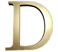 Stickers muraux dorés en lettres anglaises en or, chiffres, ornements autocollants autoadhésifs en acrylique 3D miroir + eva, 26 lettres, stickers muraux, lettres, art, décalcomanies pour décoration