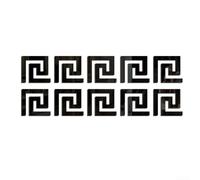 Stickers muraux effet miroir pour créer une atmosphère unique avec des autocollants réfléchissants en acrylique (noir)