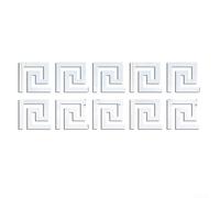 Stickers muraux effet miroir pour créer une atmosphère unique avec des autocollants réfléchissants en acrylique (argent)