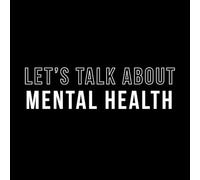 Stickers muraux en vinyle Affiche avec Word Talk sur la santé mentale 23x83.3cm Ne se décolle pas Blanc