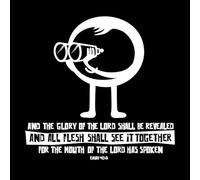 Stickers muraux en vinyle Bible chrétienne : Et la gloire du Seigneur sera révélée (Ésaïe) 54x56.4cm Plusieurs tailles disponibles Blanc