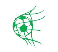 Stickers muraux en vinyle Garçons joueurs de football 68x89.9cm N'abîme pas le mur Vert