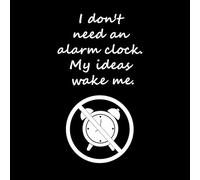 Stickers muraux en vinyle Je n'ai pas besoin de réveil, ma passion sera moi (citations) 47.6x84.1cm Multicolore Blanc