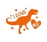 Stickers muraux en vinyle je te grogne la Saint-Valentin, mon cœur, sois à moi, vacances 60.8x80.3cm Amovible sans laisser de colle Orange