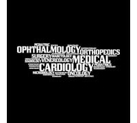 Stickers muraux en vinyle Spécialisation médicale 25x76.2cm Culture du tatouage Blanc