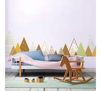 Stickers muraux Enfants - Décoration Chambre bébé - Autocollant Sticker Mural géant Enfant Montagnes scandinaves Louka - 70X115cm