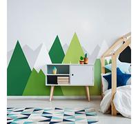 Stickers muraux Enfants - Décoration Chambre bébé - Autocollant Sticker Mural géant Enfant Montagnes scandinaves EKA - 120x180cm