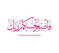 Stickers muraux et muraux en vinyle calligraphie islamique, ce qui signifie alors soyez patient 30x70.1cm Fourni avec un kit de film de transfert RoseRouge