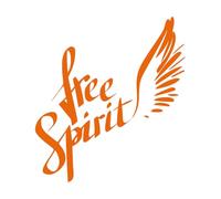 Stickers muraux et muraux en vinyle Citation inspirante : L'aile d'un oiseau libre 54x59.5cm Décoration artistique Orange