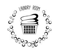 Stickers muraux et muraux en vinyle Panier à linge à bulles 36x37.9cm Tatouage Noir