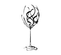 Stickers muraux et muraux en vinyle Verre à vin rouge Swirl Bar Pub Bol à vin géant Verre à vin rouge Cuisine Restaurant 42x107.1cm Étanche Noir