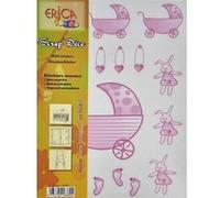 Stickers Muraux - Fille - Autocollants - Repositionnables - 17 Stickers - Erica