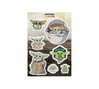 Stickers Muraux géant Mandolorian Bébé Yoda Grogu -The Child Cluster- Star Wars 50 x 70 cm