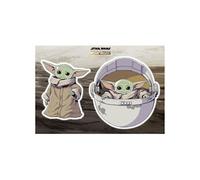 Stickers Muraux géant Mandolorian Bébé Yoda Grogu -The Child- Star Wars 50 x 70 cm