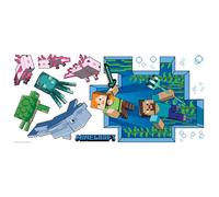 RoomMates Stickers muraux MICF – Minecraft géants repositionnables multicolore en vinyle