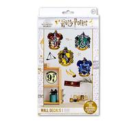 Stickers muraux Harry Potter - Officiellement licencié, Set de 20 Stickers Amovibles et étanches, Décor de Chambre pour Fans de Potter