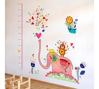 Stickers Muraux Hauteur Éléphant Chambre D 'Enfants Autocollants Hauteur De Décoration Autocollants Animaux Décoration