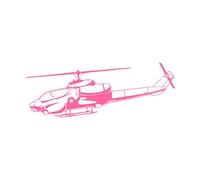 Stickers muraux Hélicoptère Militaire Guerre Force aérienne Armée 42x114.8cm Possibilité de modifier et d'ajouter des informations Rose