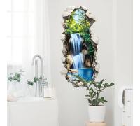 Stickers Muraux La Cascade Autocollant Sticker Pour Chambre Salon Mur,Autocollant Decoratif Mural, Chambre Enfants Bébé Pépinière,Decoration Chambre Adulte