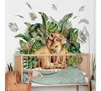 Stickers Muraux La Lionne Autocollant Mural Sticker Mural Pour Chambre Salon Mur,Autocollant Decoratif Mural, Chambre Enfants Bébé Pépinière,Decoration Chambre Adulte