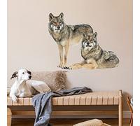 Stickers Muraux Le Loup Autocollant Mural Sticker Mural Pour Chambre Salon Mur,Autocollant Decoratif Mural, Chambre Enfants Bébé Pépinière,Decoration Chambre Adulte