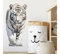 Stickers Muraux Le Tigre Blanc Autocollant Mural Sticker Mural Pour Chambre Salon Mur,Autocollant Decoratif Mural, Chambre Enfants Bébé Pépinière,Decoration Chambre Adulte