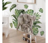Stickers Muraux Les Éléphants Autocollant Mural Sticker Mural Pour Chambre Salon Mur,Autocollant Decoratif Mural, Chambre Enfants Bébé Pépinière,Decoration Chambre Adulte