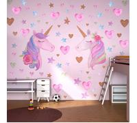 Stickers Muraux Licorne - Autocollants Amovibles Licorne Motifs Cur Et toiles Stickers Muraux Licorne Membrane PZCC
