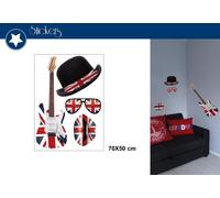 Stickers Muraux Londres Guitare